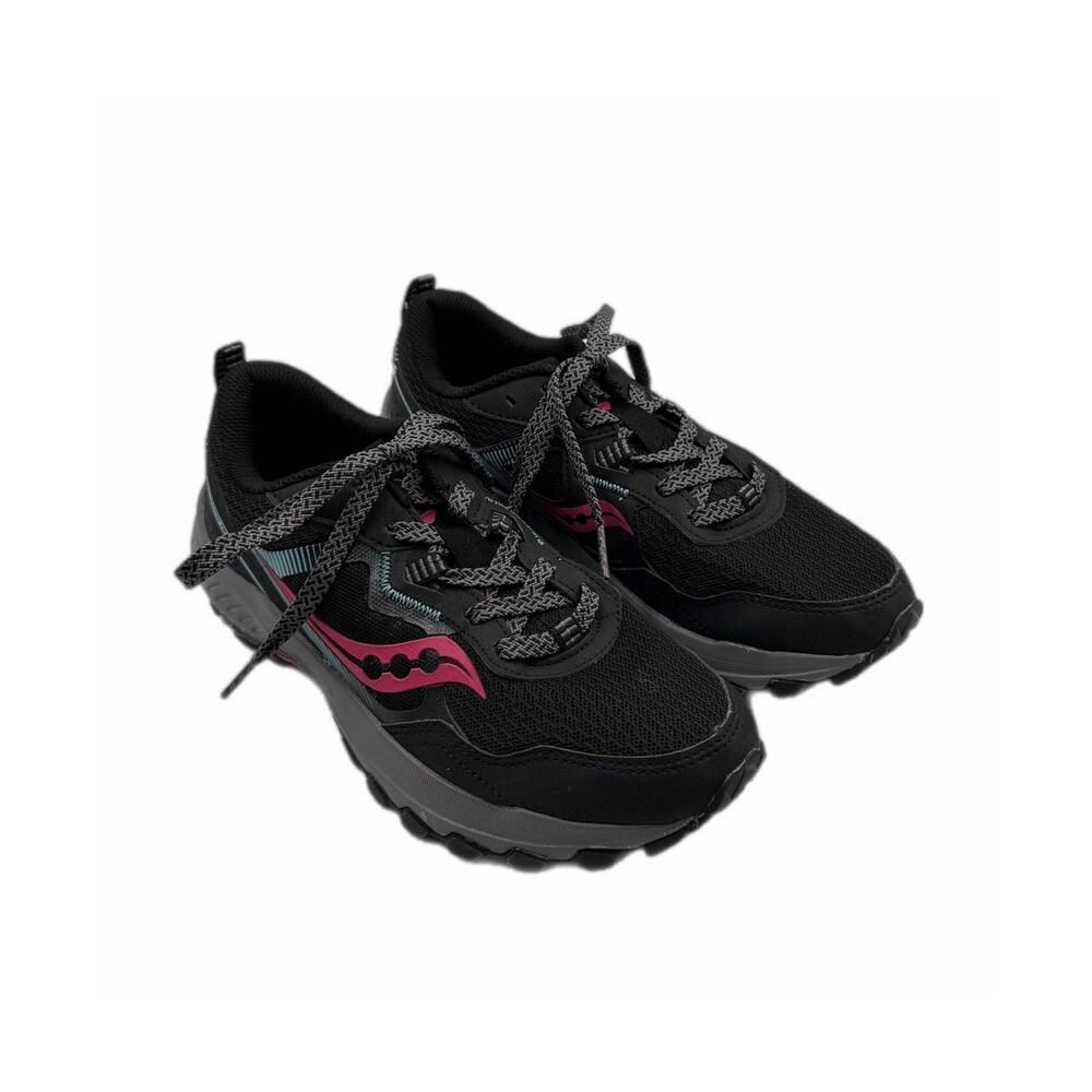 Saucony Women's 7 Black Excursion TR 16 Trail Running Traction Grip Tennis Shoes